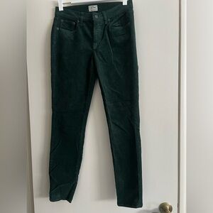 J. Crew Women's Dark Green Skinny Pants